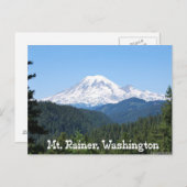 Carte Postale Mont Rainer, WA (Devant / Derrière)