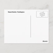 Carte postale Mont Rainier (Dos)