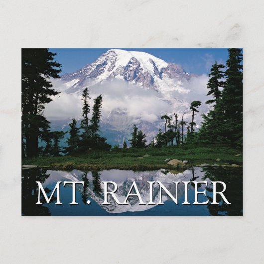 Carte Postale Mont Rainier | Joyeux Anniversaire (Devant)
