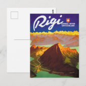 Carte Postale Mont Rigi, Suisse (Devant / Derrière)