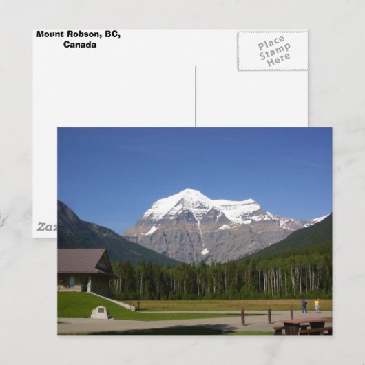 Carte Postale Mont Robson, Canada (Devant / Derrière)