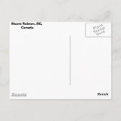 Carte Postale Mont Robson, Canada (Dos)