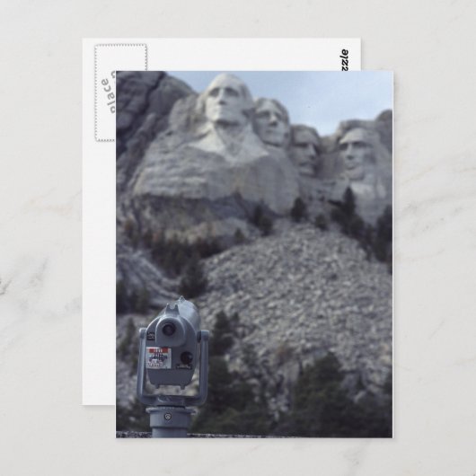 Carte Postale Mont Rushmore (Devant / Derrière)