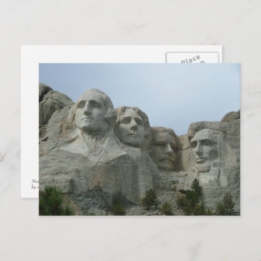 Carte Postale Mont Rushmore (Devant / Derrière)
