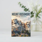 Carte Postale Mont Rushmore Dakota du Sud (Debout devant)