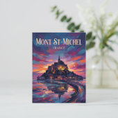 Carte Postale Mont Saint-Michel France (Debout devant)