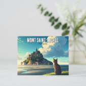 Carte Postale Mont Saint-Michel France Voyage (Debout devant)