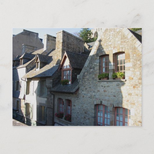 Carte Postale Mont-Saint-Michel. Maisons (Devant)