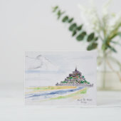Carte Postale Mont Saint-Michel, Normandie (Debout devant)