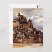 Carte Postale Mont Saint-Michel par Theodore Rousseau (Devant / Derrière)