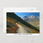 Carte Postale Mont St. Helens État de Washington (Devant / Derrière)