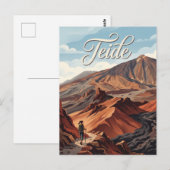 Carte Postale Mont Teide Espagne (Devant / Derrière)