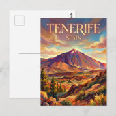 Carte Postale Mont Teide Espagne (Devant / Derrière)