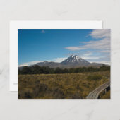 Carte postale Mont Tongariro et Mont Ngauruhoe (Devant / Derrière)