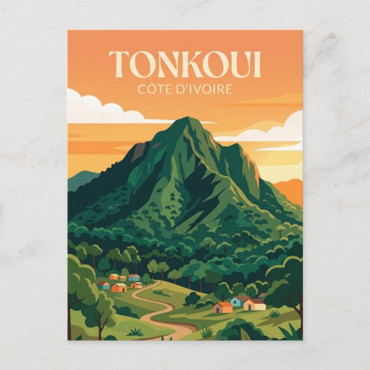 Carte Postale Mont Tonkoui Côte d'Ivoire (Devant)
