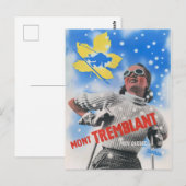 Carte Postale Mont Tremblant Canada Poster vintage 1939 (Devant / Derrière)