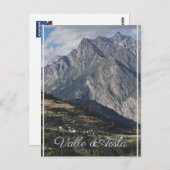 Carte Postale Mont Velan, de Buthier, Vallée d'Aoste, Italie (Devant / Derrière)