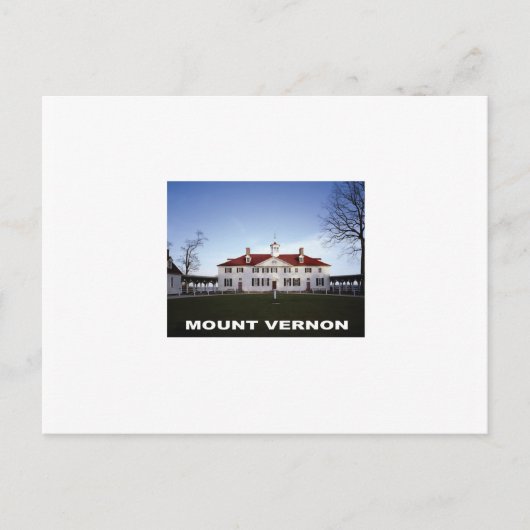 Carte Postale mont vernon gw (Devant)