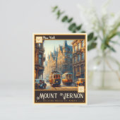 Carte Postale Mont Vernon, New York | VINTAGE (Debout devant)