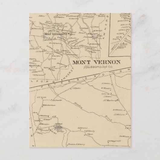 Carte Postale Mont Vernon, Sharon (Devant)