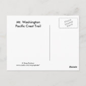 Carte Postale Mont Washington (Dos)
