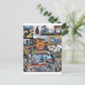 Carte Postale Montage d'art urbain de Bogota (Debout devant)