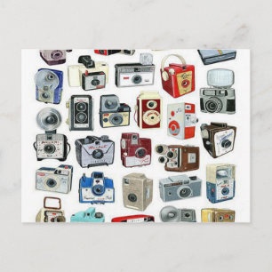 Carte Postale Montage de caméra vintage
