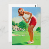 Carte Postale Montage de golf (Devant / Derrière)