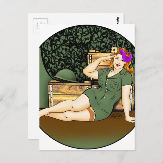 Carte Postale Montage de l'armée (Devant / Derrière)