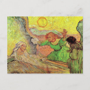 Carte Postale Montage de Lazare après Rembrandt par van Gogh