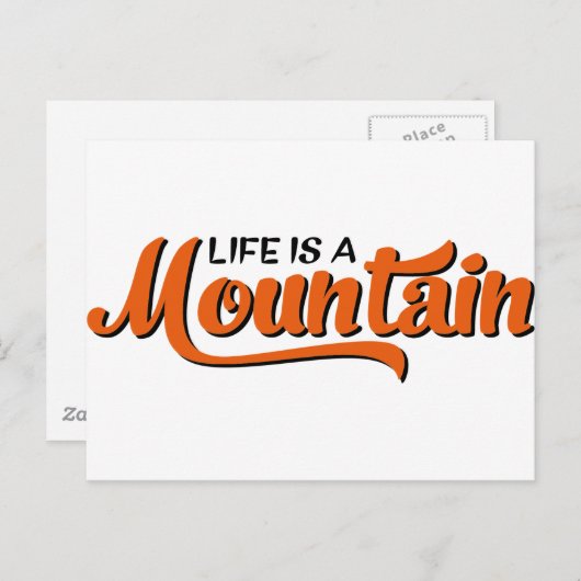 Carte Postale Montagne (Devant / Derrière)