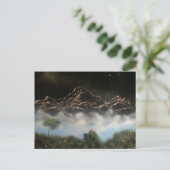 Carte Postale Montagne à base de brouillard (Debout devant)