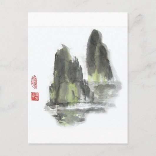 Carte postale Montagne des géants en blanc (Devant)