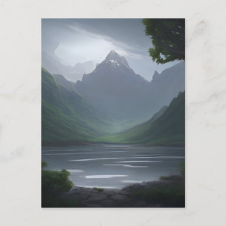 Carte Postale Montagne en forme de spirale