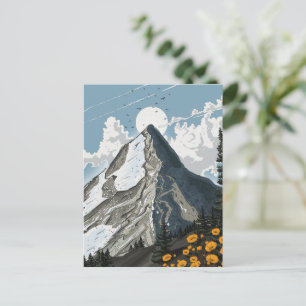 Carte Postale Montagne enneigée de Suisse