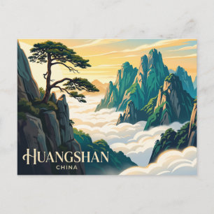 Carte Postale Montagne Jaune, Huangshan Chine