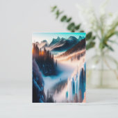 Carte Postale Montagne Neige (Debout devant)