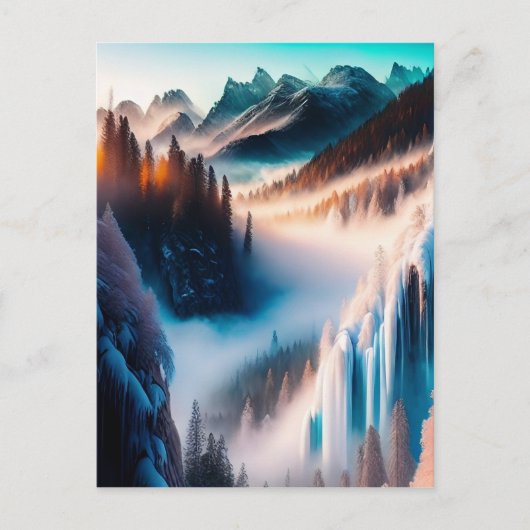 Carte Postale Montagne Neige (Devant)