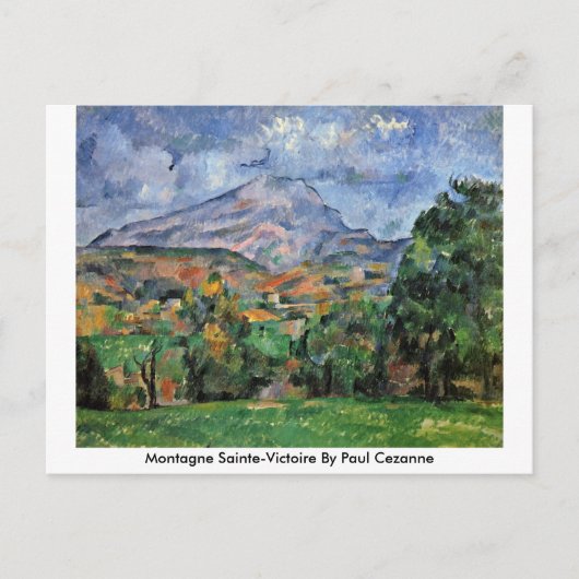 Carte Postale Montagne Sainte-Victoire Par Paul Cezanne (Devant)