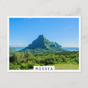 Carte Postale Montagne verte tropicale sur Moorea