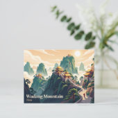 Carte Postale Montagne Wudang Chine (Debout devant)