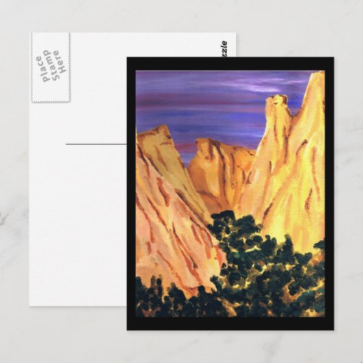 Carte Postale Montagnes (Devant / Derrière)