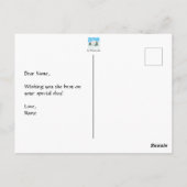 Carte postale Montagnes à neige (Dos)