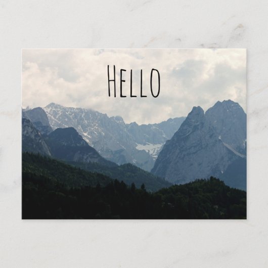 Carte Postale Montagnes alpines Pays Nature Photo (Devant)