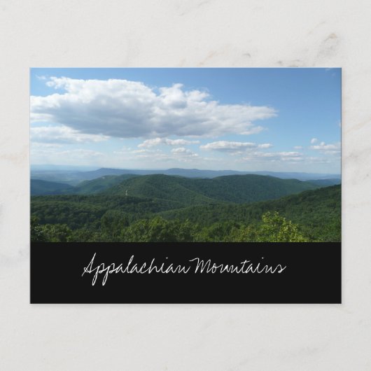 Carte postale Montagnes Appalaches (Devant)