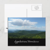 Carte postale Montagnes Appalaches (Devant / Derrière)