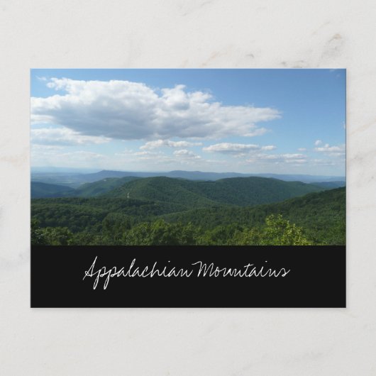 Carte postale Montagnes Appalaches (Devant)