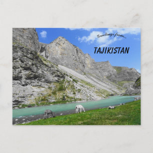 Carte Postale Montagnes au Tadjikistan