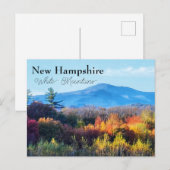 Carte Postale Montagnes blanches du New Hampshire (Devant / Derrière)