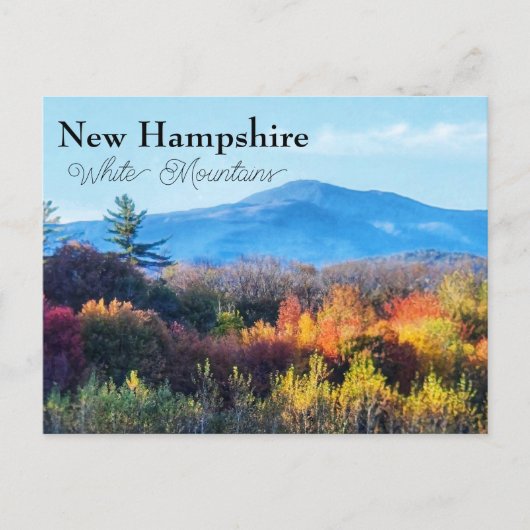 Carte Postale Montagnes blanches du New Hampshire (Devant)